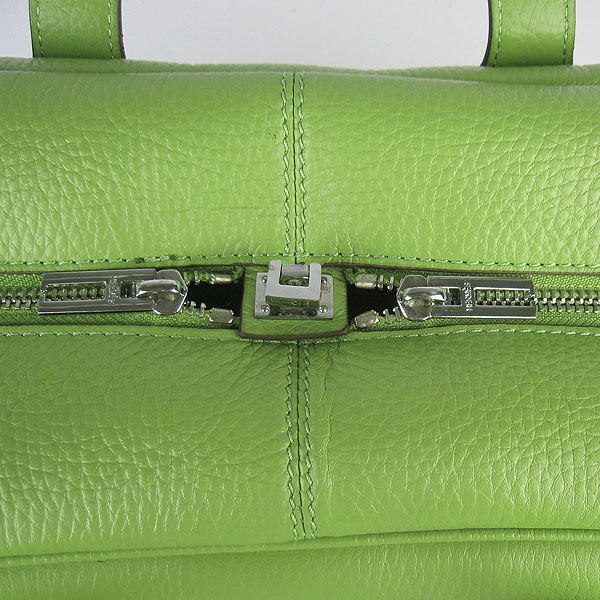 Best Replica Hermes Victoria Cowskin Leather Bags Green 2010 H2802